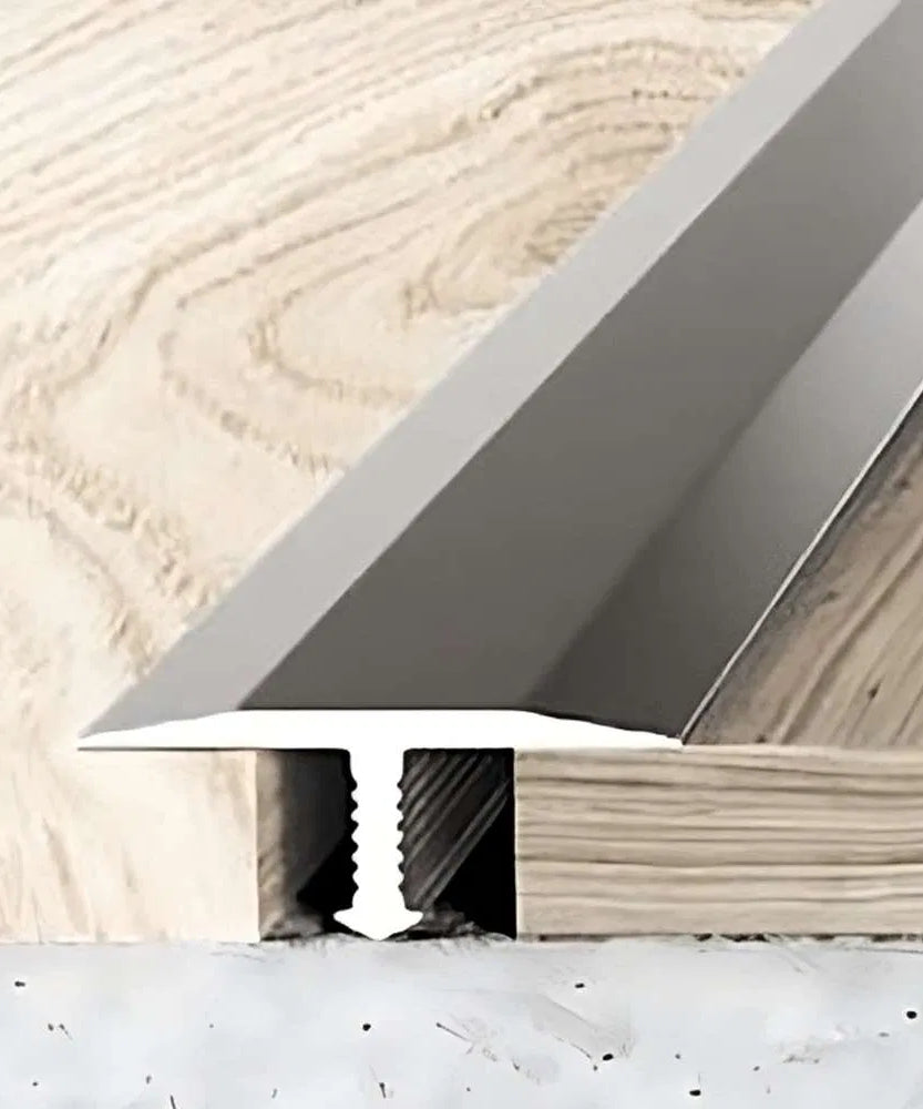 A55 18mm Anodised Aluminium Threshold Trim T Bar Transition Strip For Tiles Stair Nosing etc